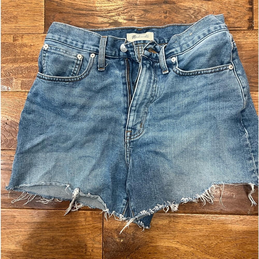 Madewell high waisted mom jean short